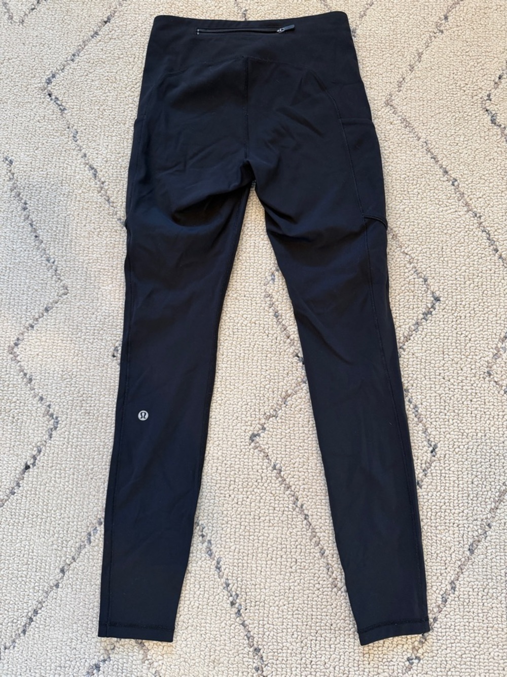 lululemon athletica Black High-Rise Pocket Leggings with Back Zip